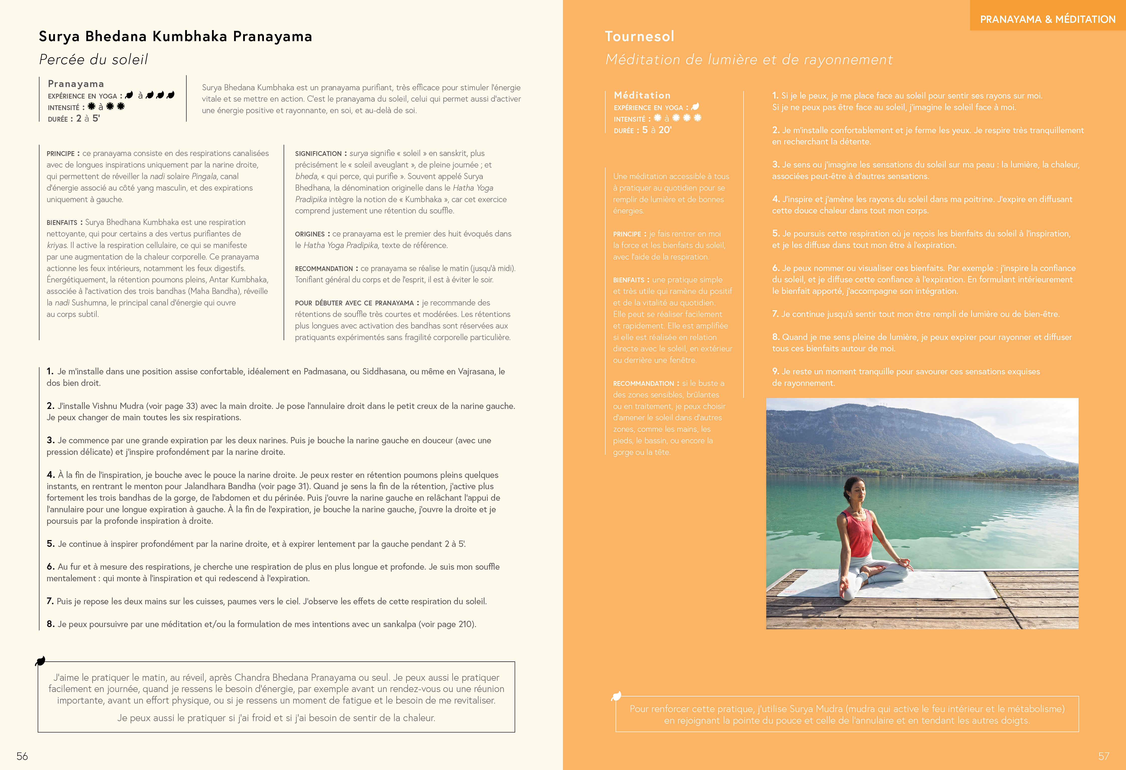 Extrait du livre Yoga & Nature : Surya Bhedana Kumbhaka Pranayama, percée du soleil