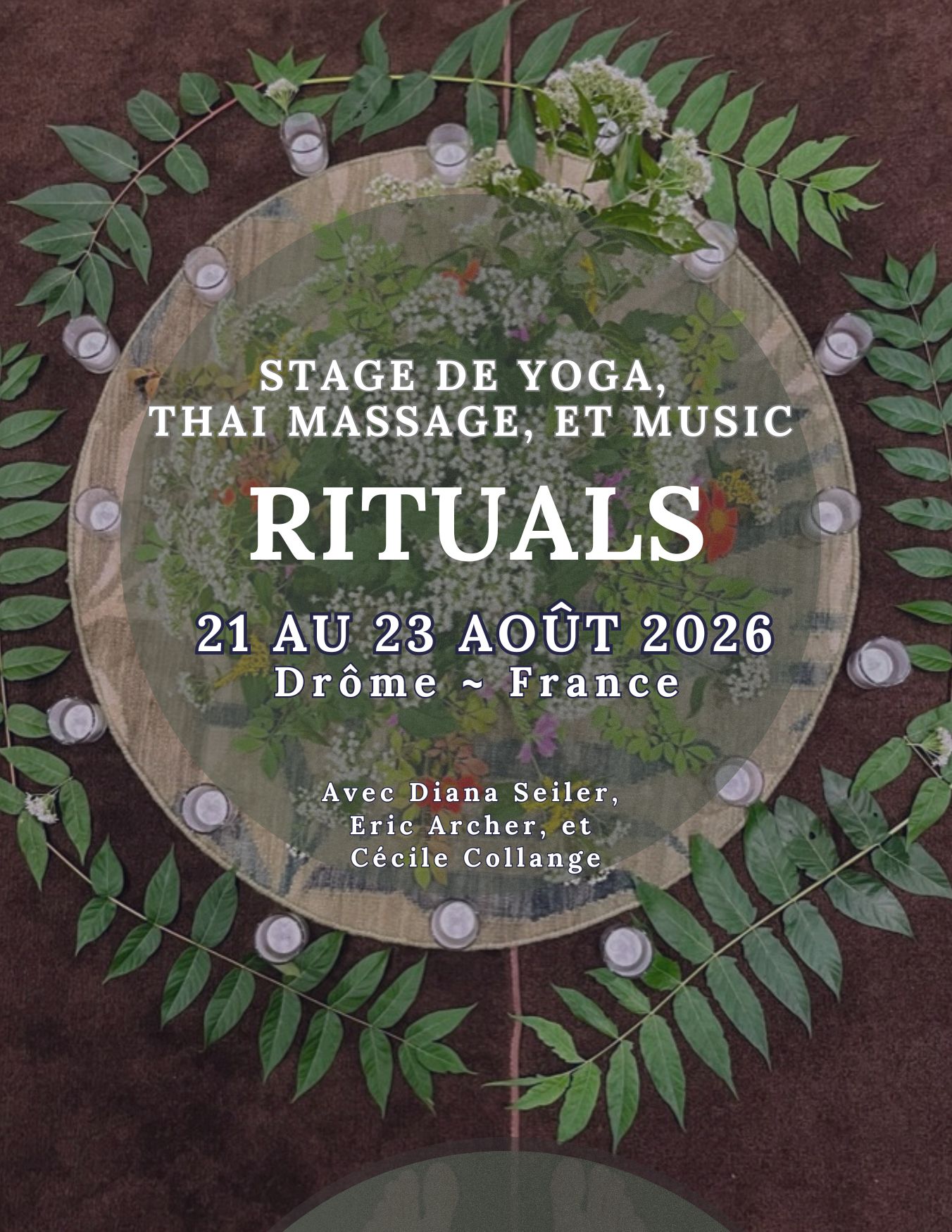 Affiche du stage Rituals — Yoga, Thaï Massage et Musique